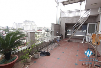 One bedroom for rent on the 10th floor, big terrace in Dong Da District 